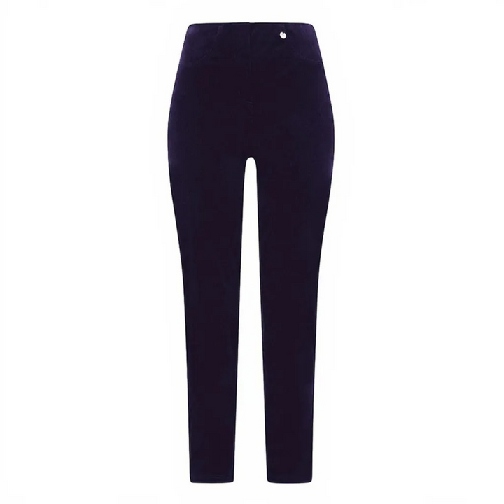 Navy blue pants on a white background
