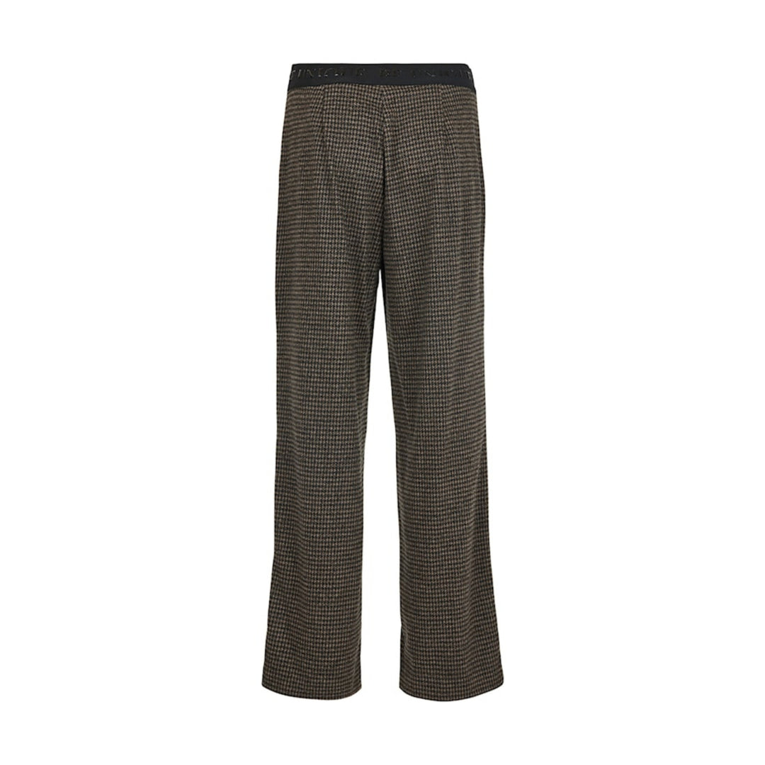 Robell Britt 80cm Trouser Dark Brown Check