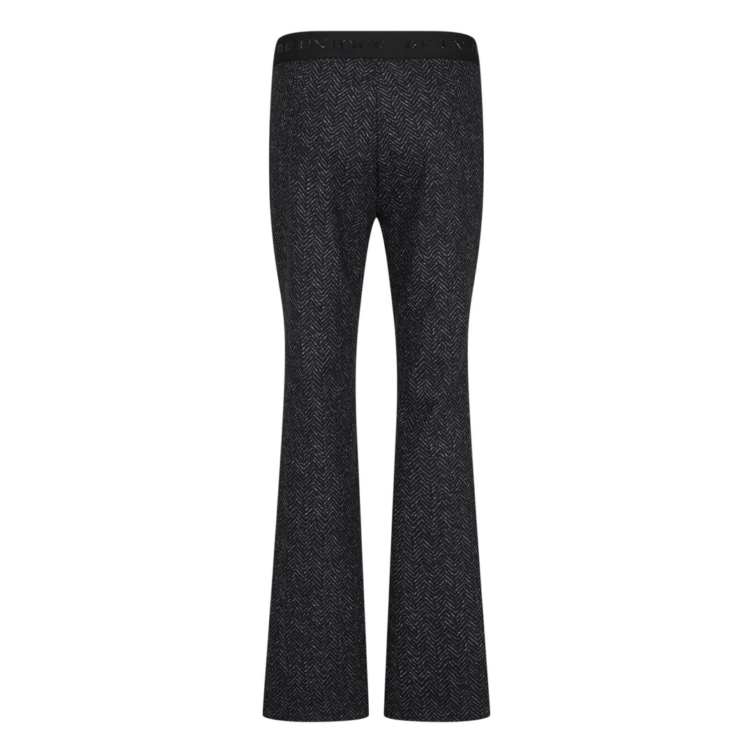 Robell Joella 82cm Trousers Black Herringbone