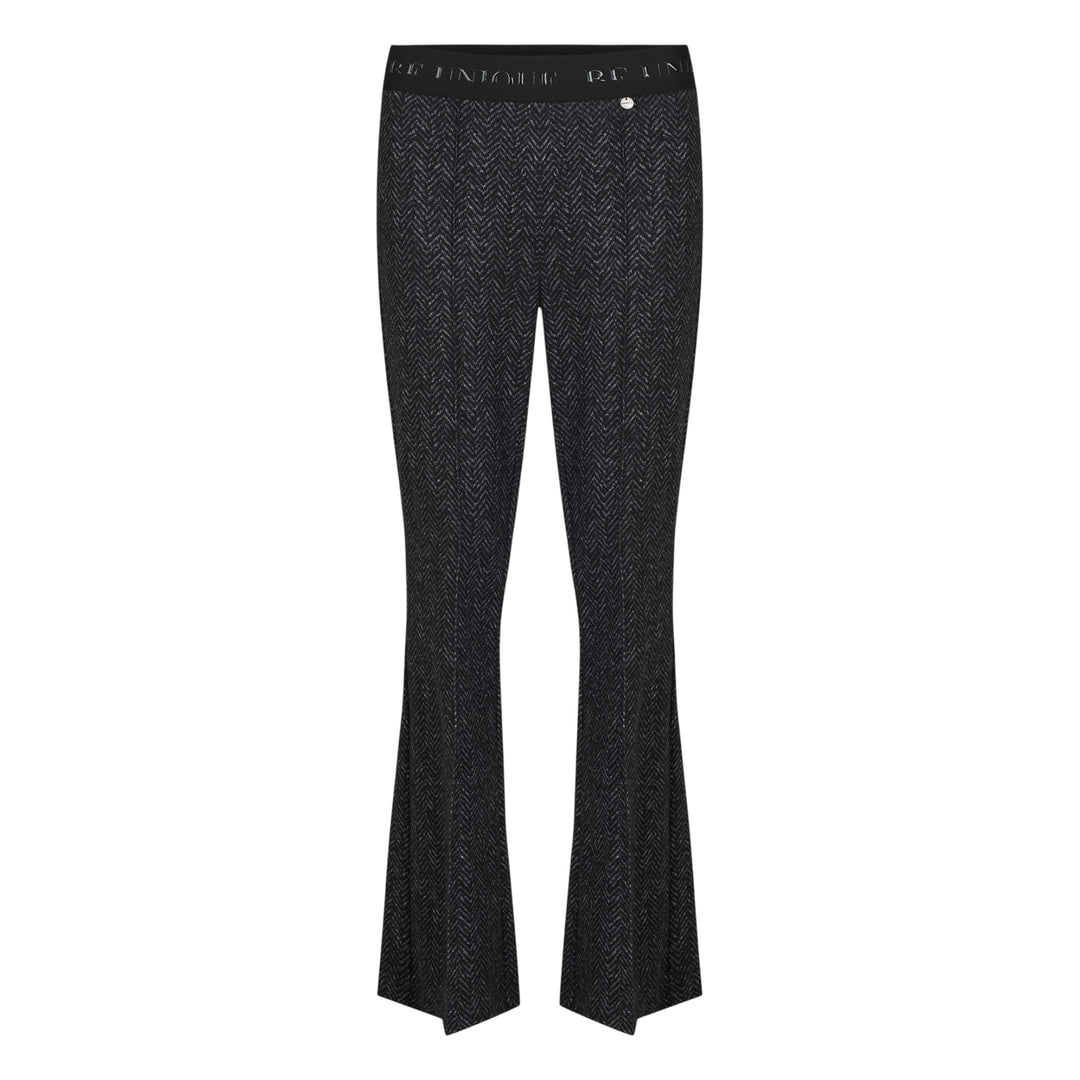Robell Joella 82cm Trousers Black Herringbone