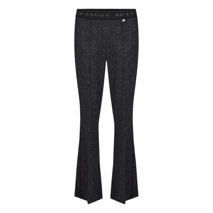Robell Joella 82cm Trousers Black Herringbone
