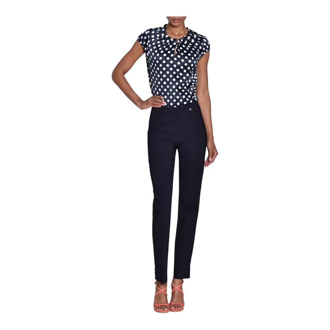 Robell-Marie-73cm-Trouser-Navy-Model-Image-Front-View