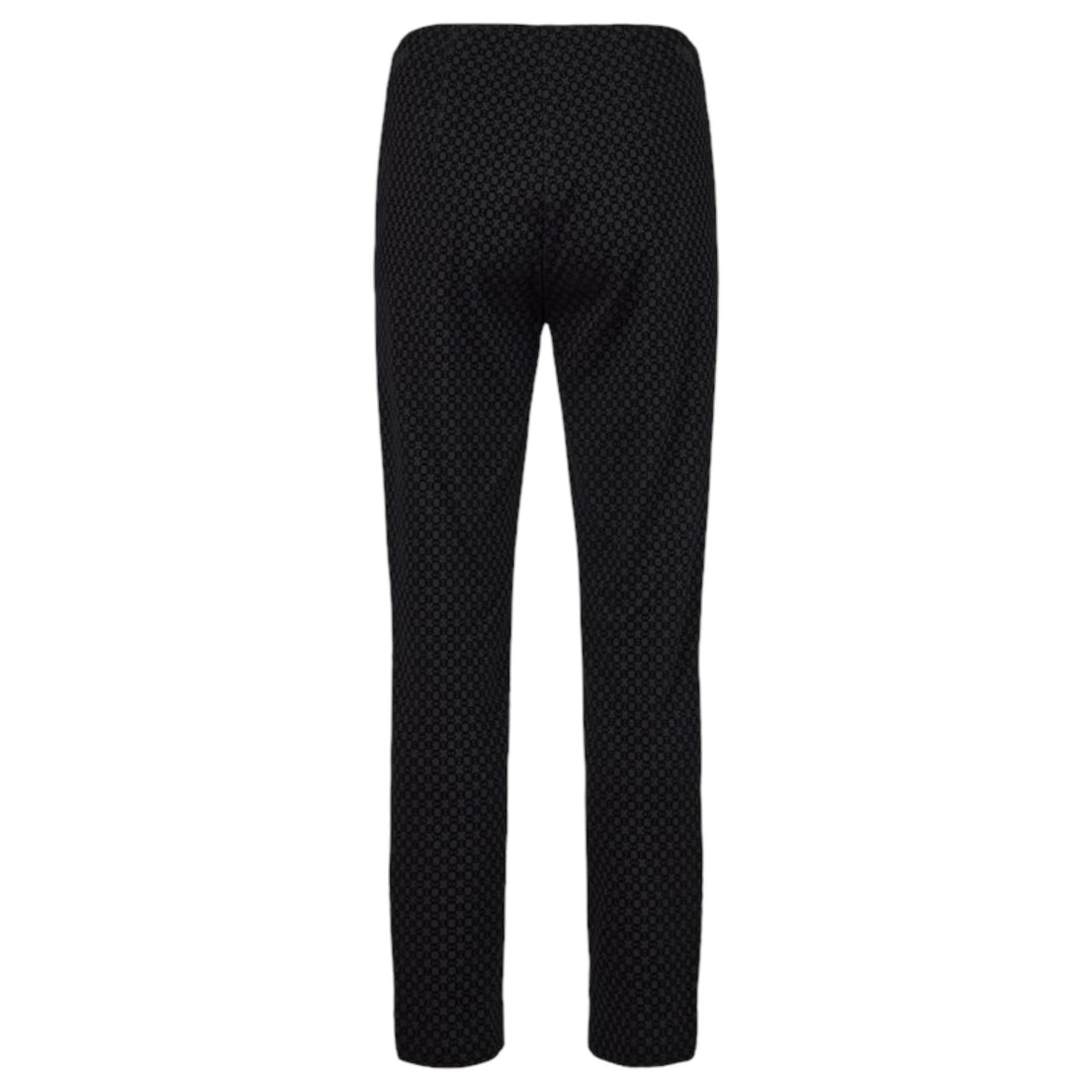 Robell Mimi Jacquard Trousers Black