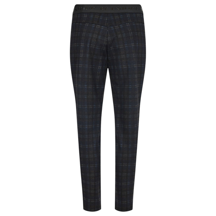 Robell Nelly Trousers Navy Check