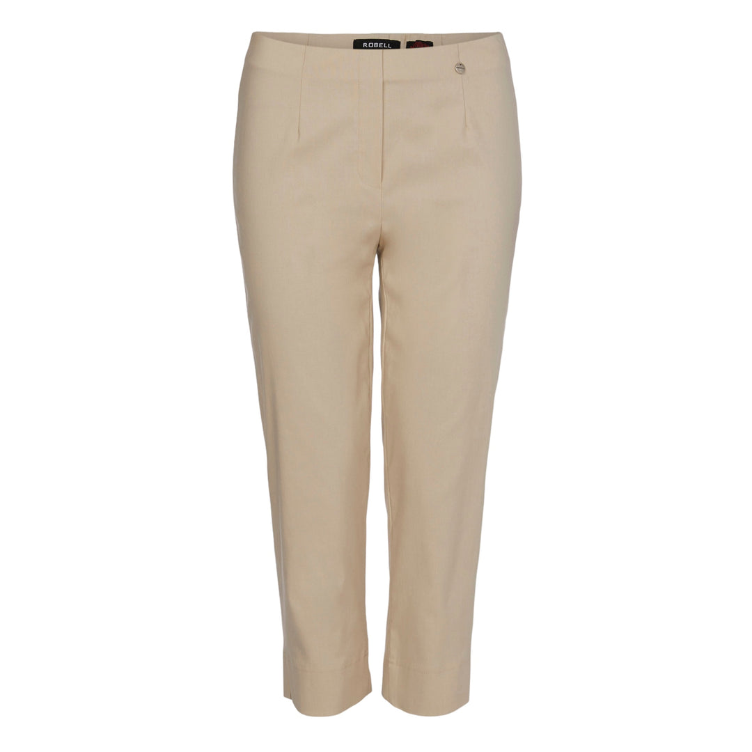 Robell Marie 07 Crop Trousers Sand