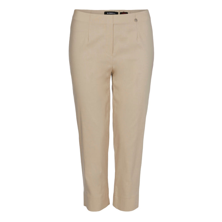 Robell Marie 07 Crop Trousers Sand