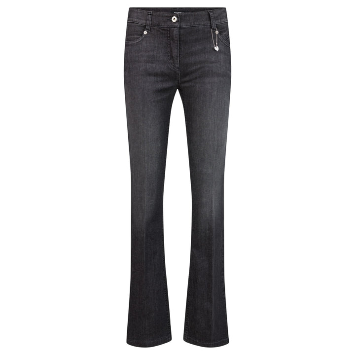 Robell Joella Bootleg Jeans Washed Black