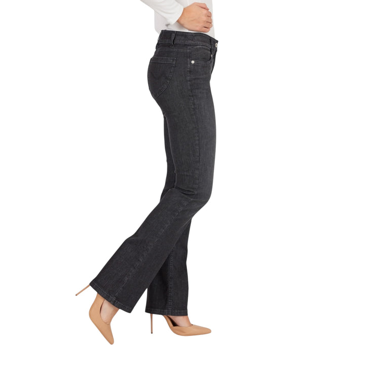 Robell Joella Bootleg Jeans Washed Black