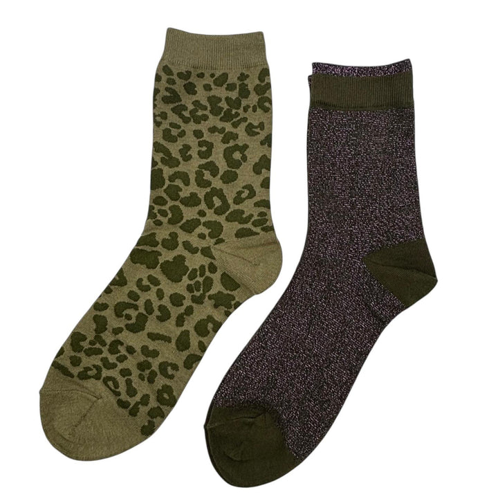 Sixton London Ivy Leopard & Ivy Tokyo Sock Box Duo