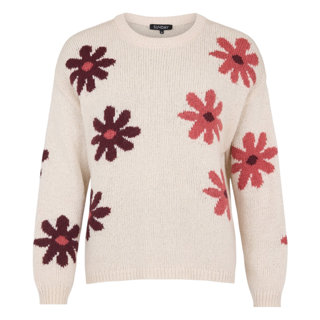 Sunday Flower Pullover Champagne Melange Combo