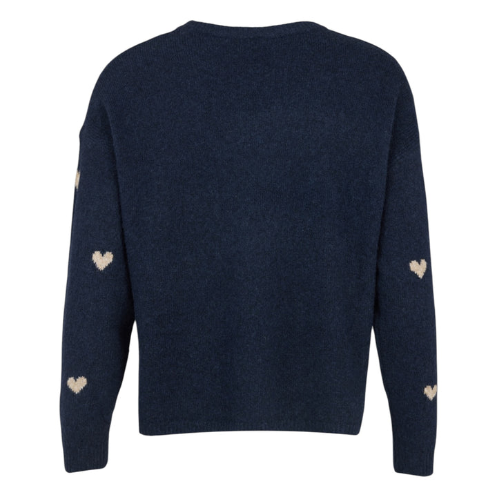 Sunday Hearts Pullover Maritime Blue Combo
