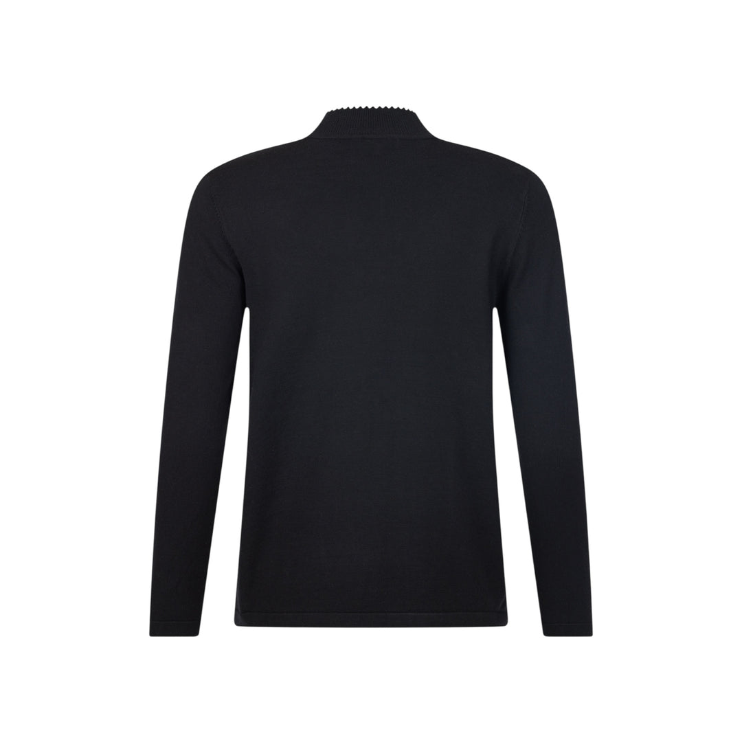 Sunday Sweater with Tie Neck Black