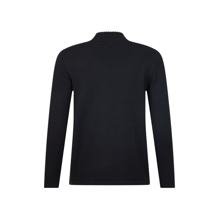 Sunday Sweater with Tie Neck Black