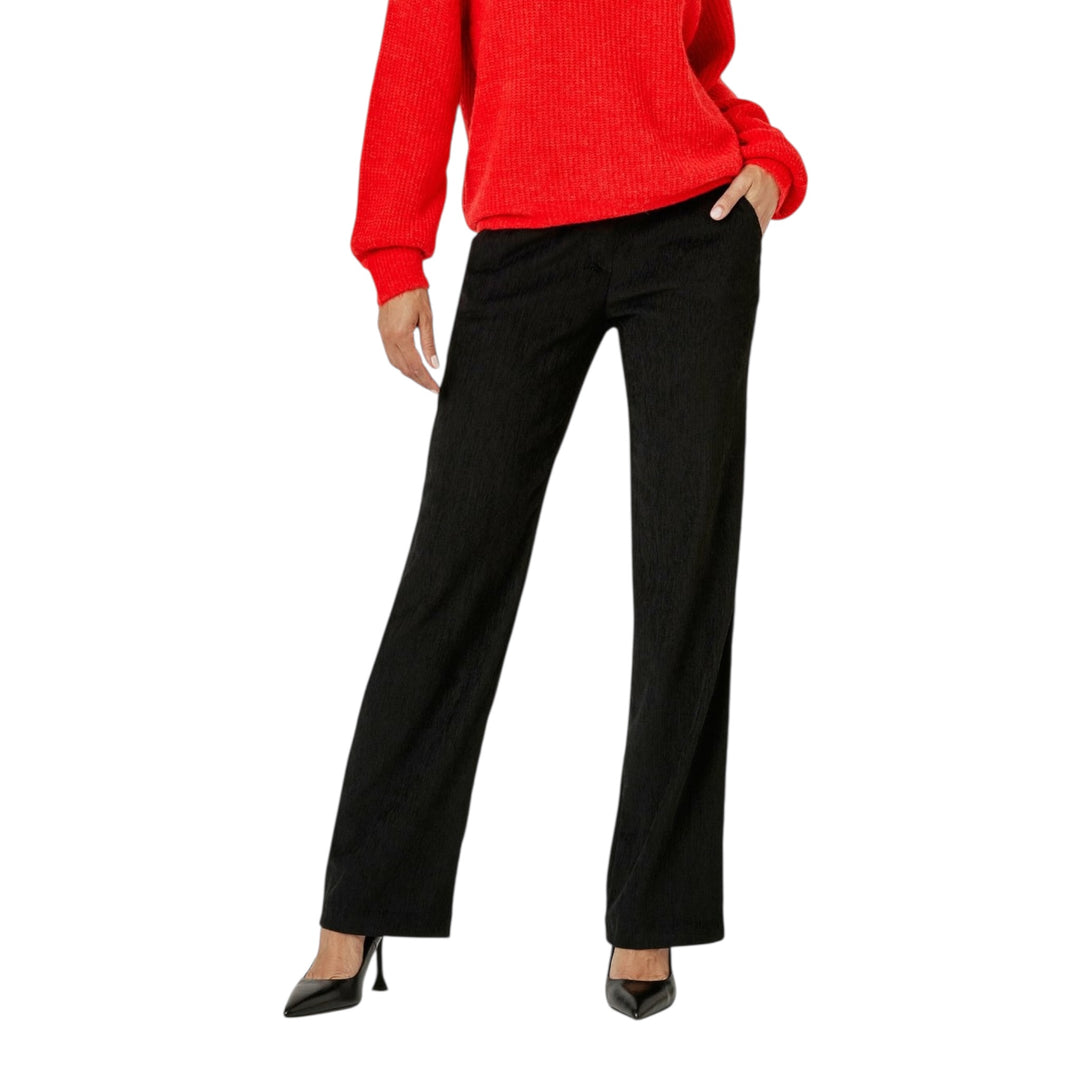 TONI Jenny Wide Leg Cords Black