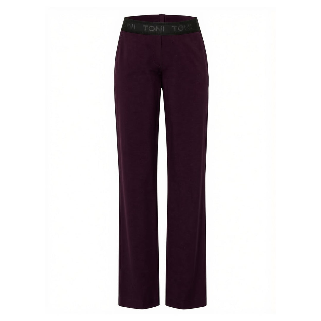 TONI Jenny Wide Leg Trousers Wine