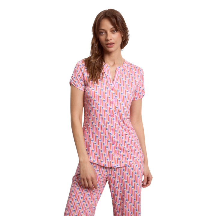 Tinta Style Kotor26 Patterned Blouse Rosa