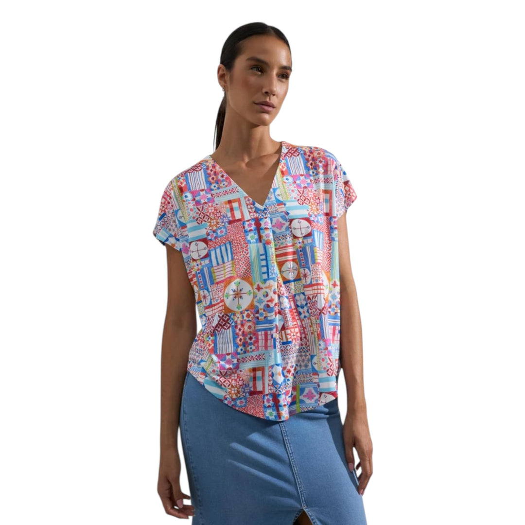 Tinta Style Mery Patterned Blouse Multicolour