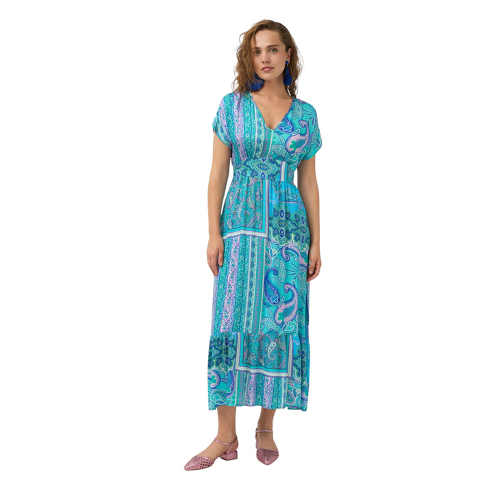 Tinta Style Salines Maxi Dress Turquoise