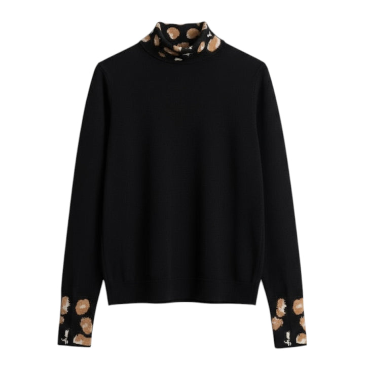 Tinta Style Italica High Neck Top Black