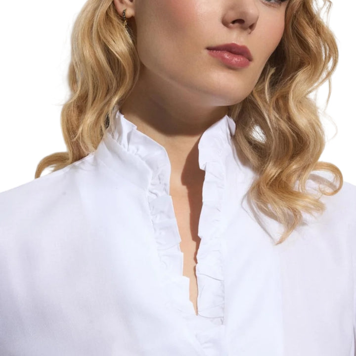 Tinta Style Navona Frill Blouse White