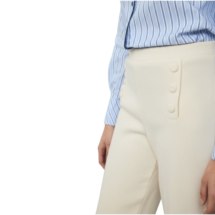 Tinta Style Yoselin Cord Trousers Off-White