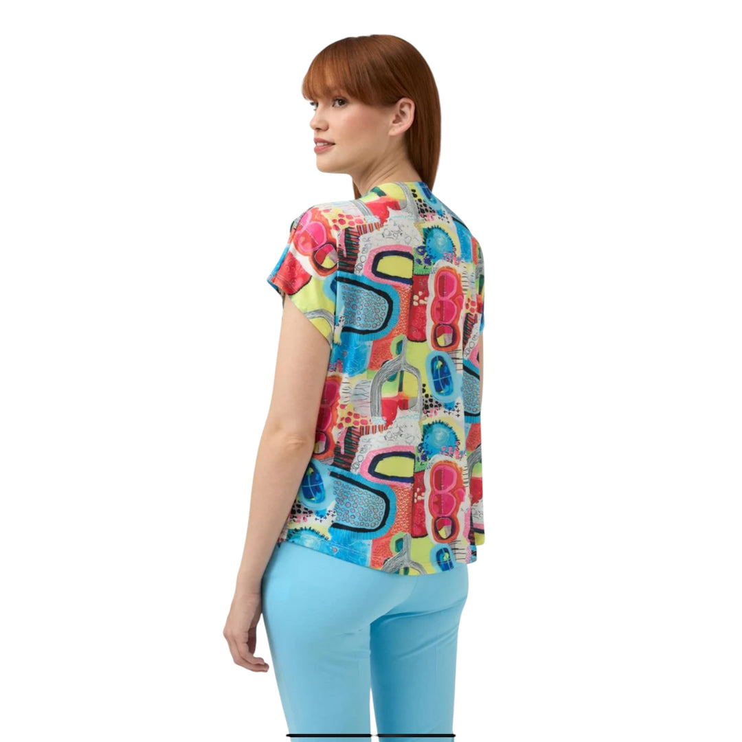 Tinta Style Zaneta Open Neck Top Multicolour