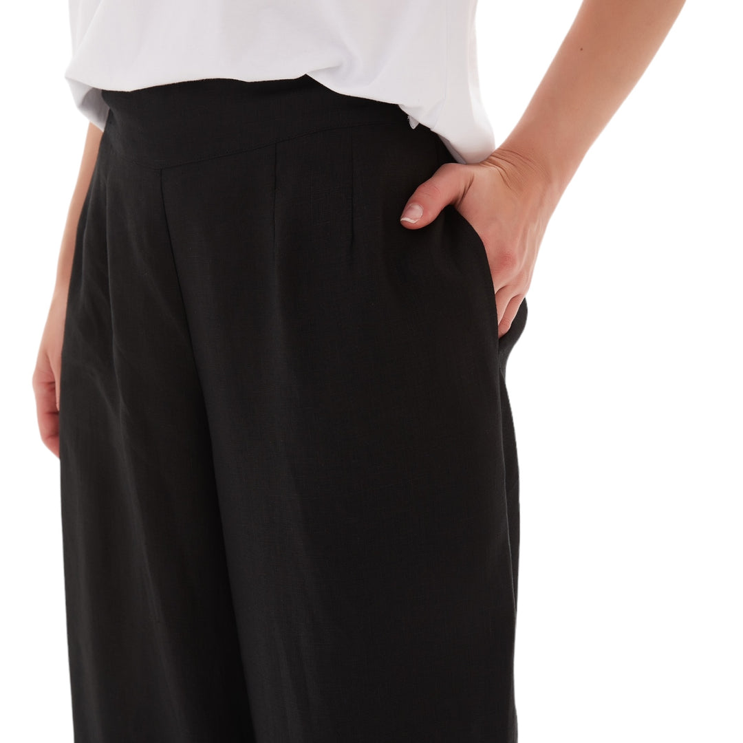 Tirelli Classic Linen Pant Black