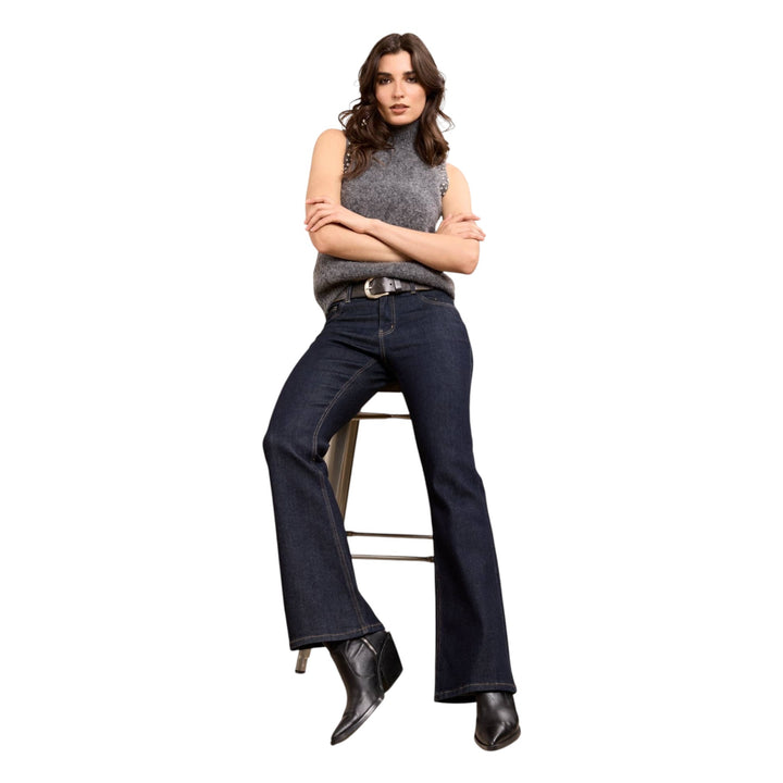 TOXIK3 Bootcut Jean Dark Denim