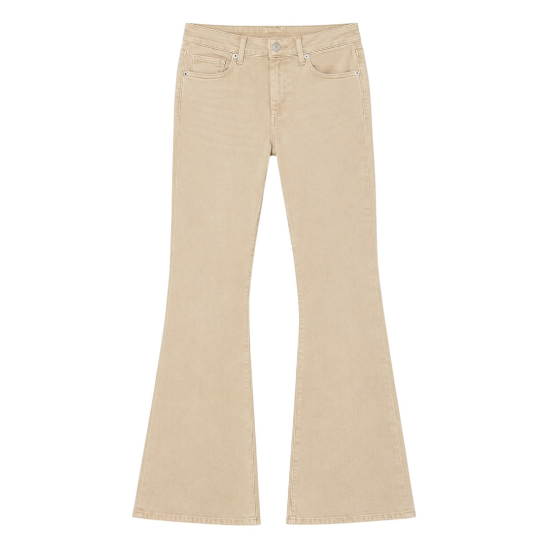TOXIK3 Wide Leg Jean Beige