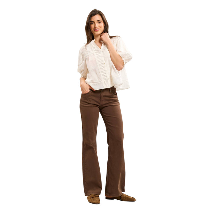TOXIK3 Wide Leg Jean Chocolate