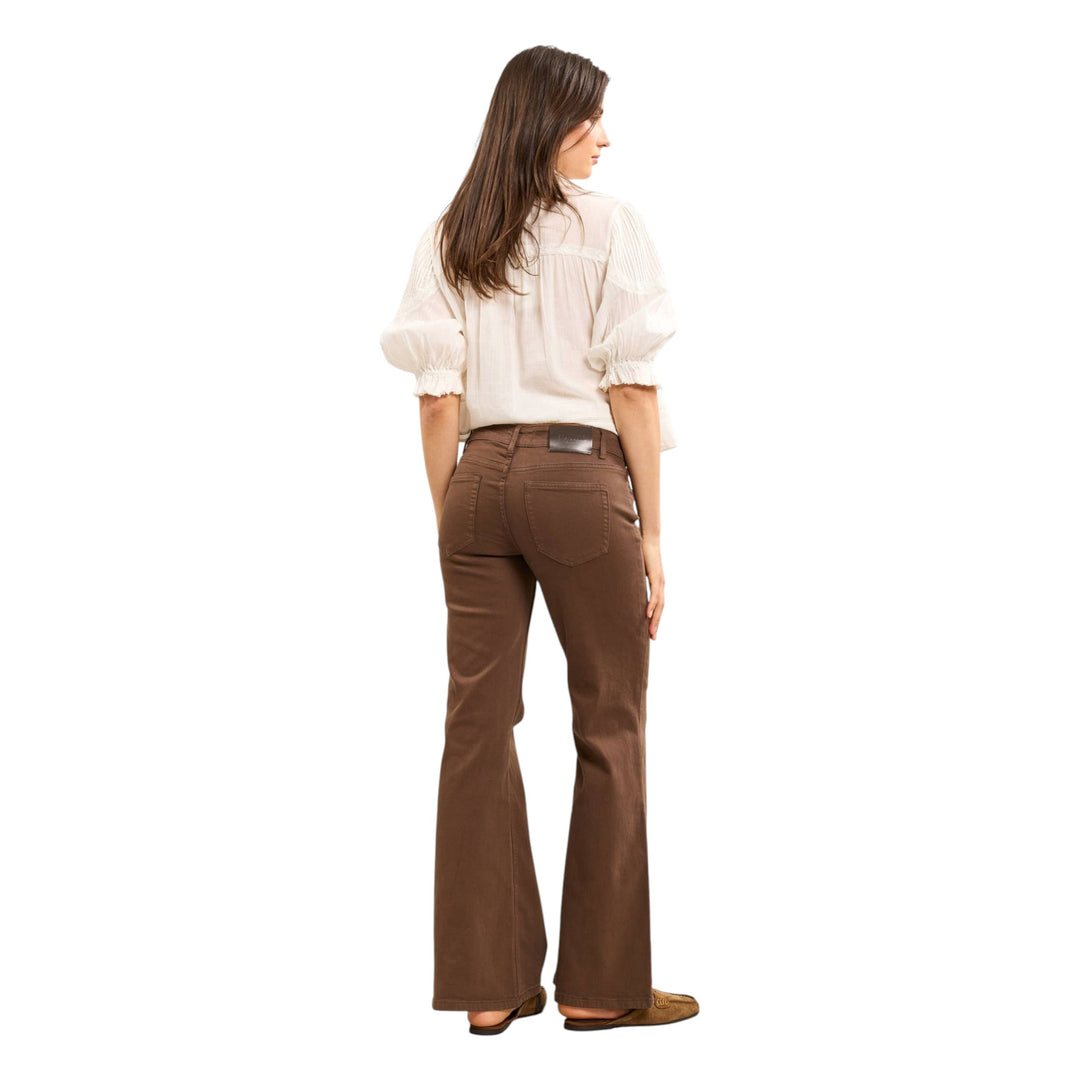 TOXIK3 Wide Leg Jean Chocolate