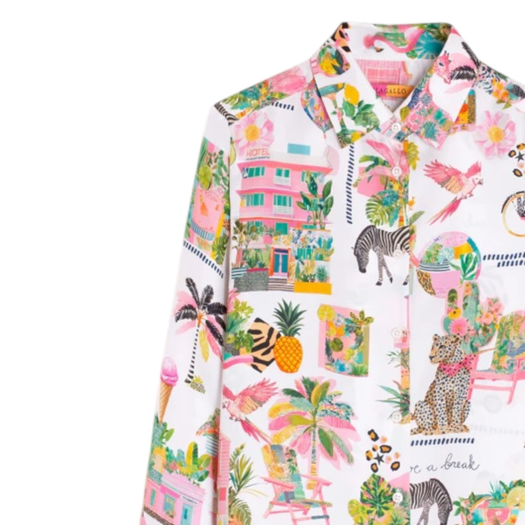 Vilagallo California Print Shirt