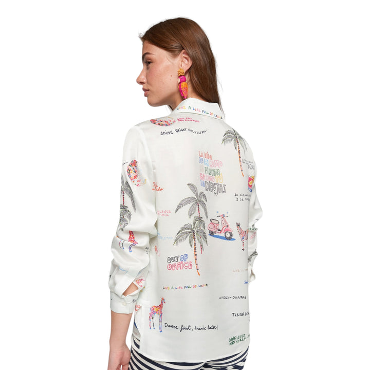 Vilagallo Quirky Print Shirt