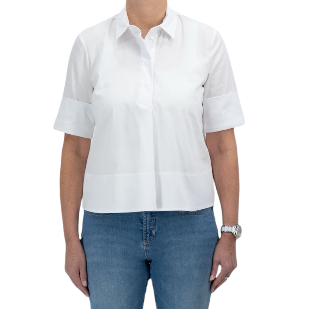 You.Just-White-Short-Sleeve-Blouse-White