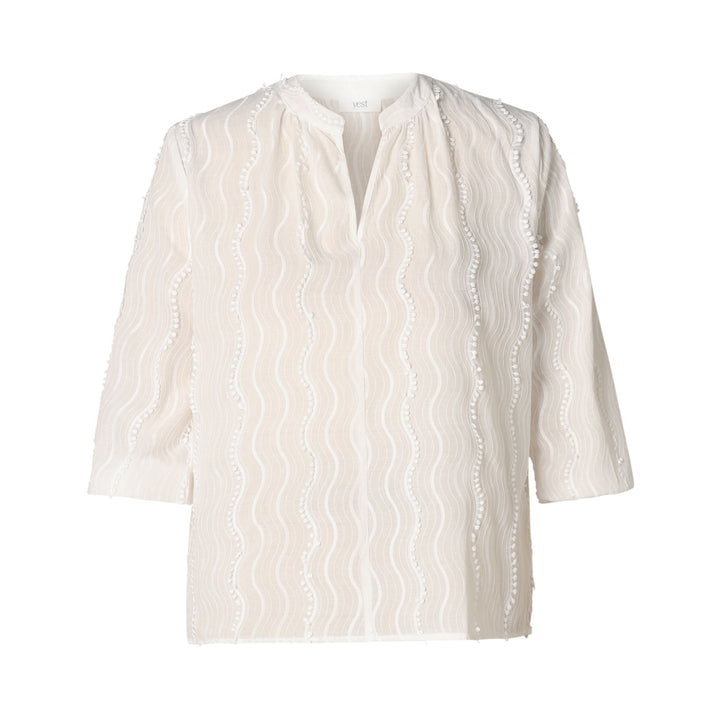 Yest Kelis V-Neck Blouse Off-White