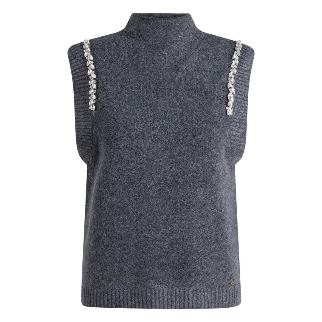 Yest Ula Slipover Dark Grey Melange