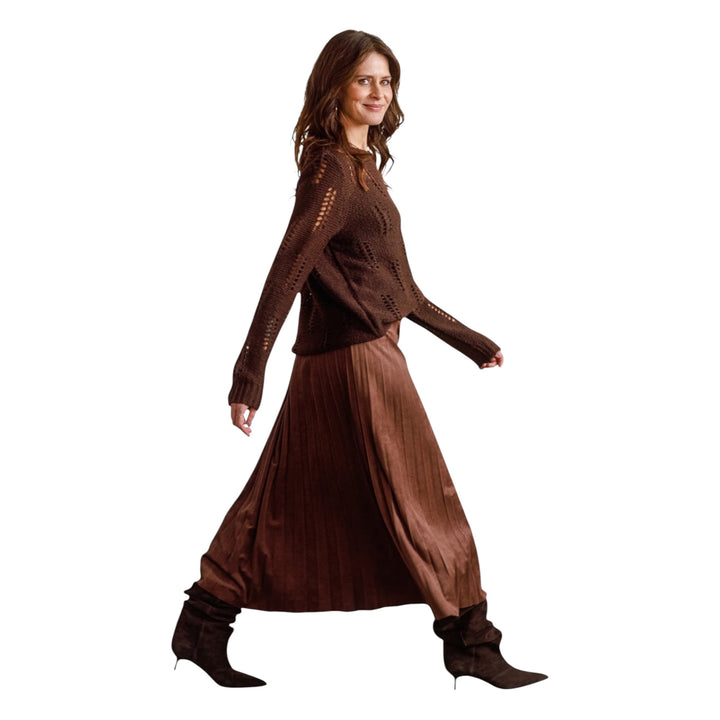 Yest Ulisa Skirt Red Brown
