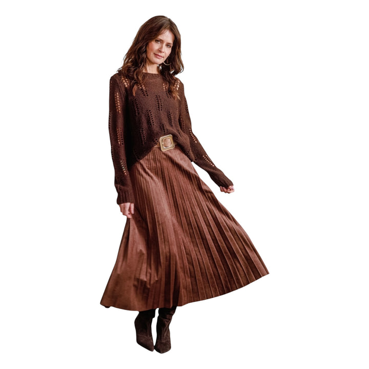 Yest Ulisa Skirt Red Brown