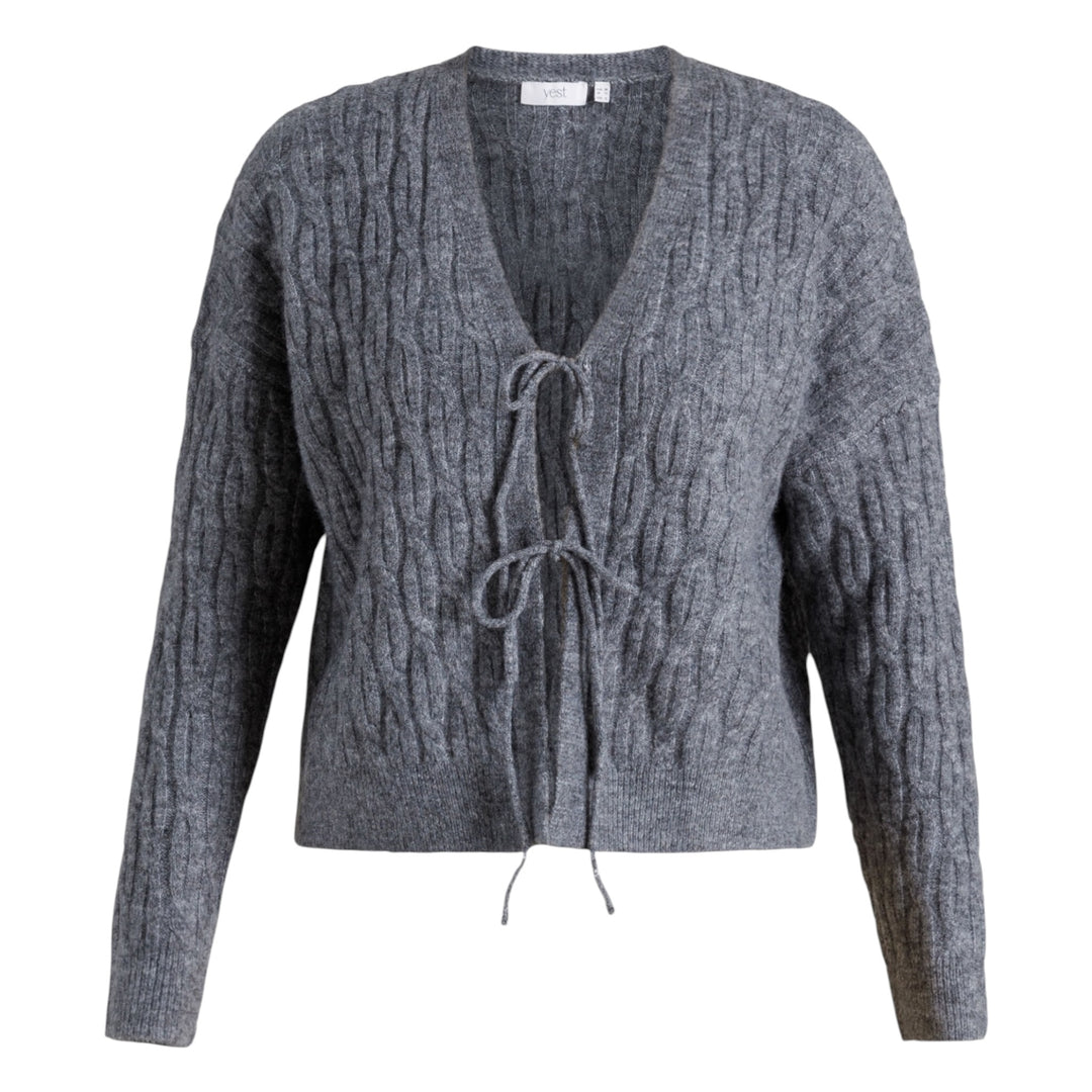 Yest Ulita Cardigan Mid Grey Melange