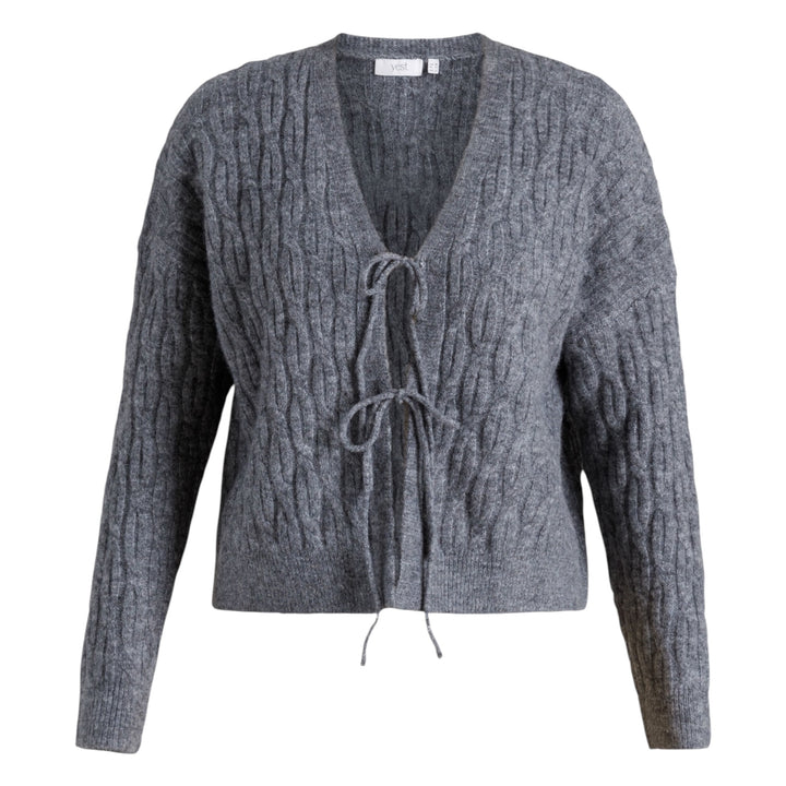 Yest Ulita Cardigan Mid Grey Melange