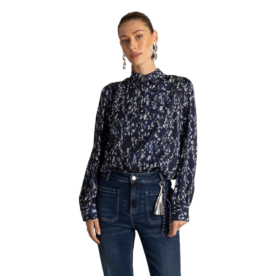 Yest Ussia Blouse Dark Blue
