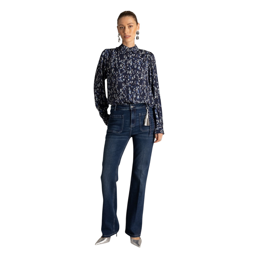 Yest Ussia Blouse Dark Blue