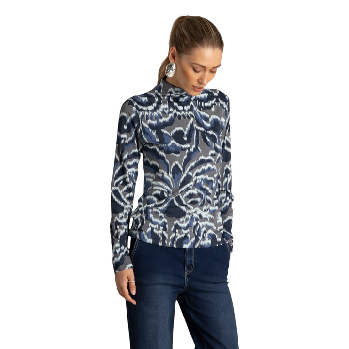 Yest Uvelia Stretch Top Warm Grey