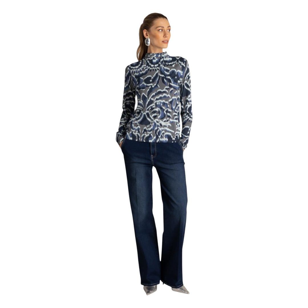 Yest Uvelia Stretch Top Warm Grey