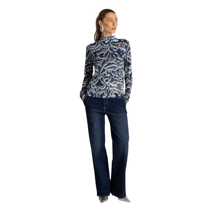 Yest Uvelia Stretch Top Warm Grey