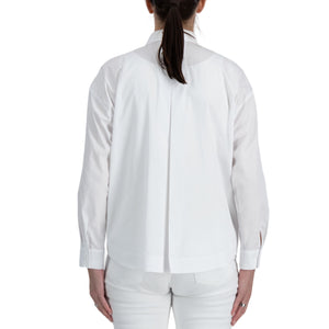 You.Just White Embroidered Flower Shirt White