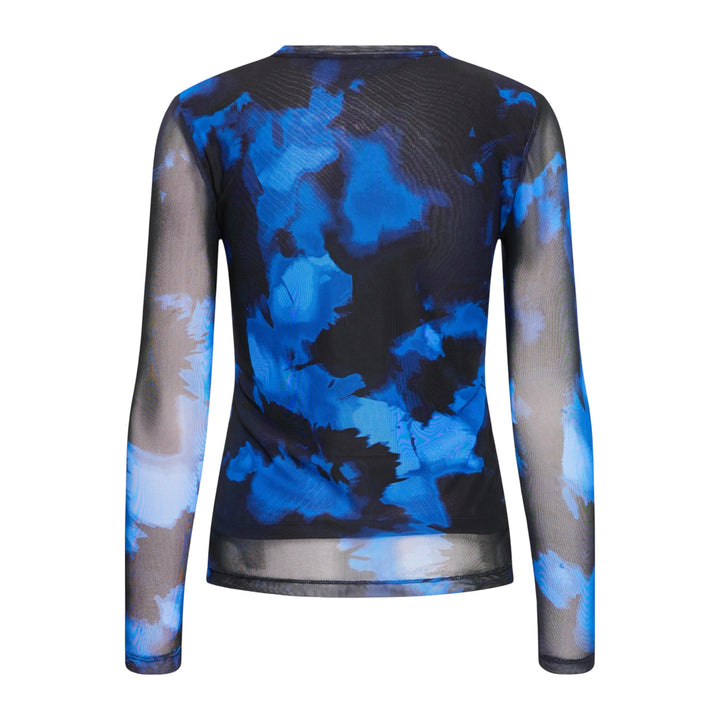 B Young Paloma Mesh Long Sleeve Top Soft Cloud