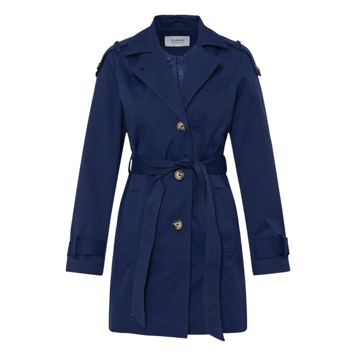 B.Young Amona Long Trench Coat Copenhagen Night