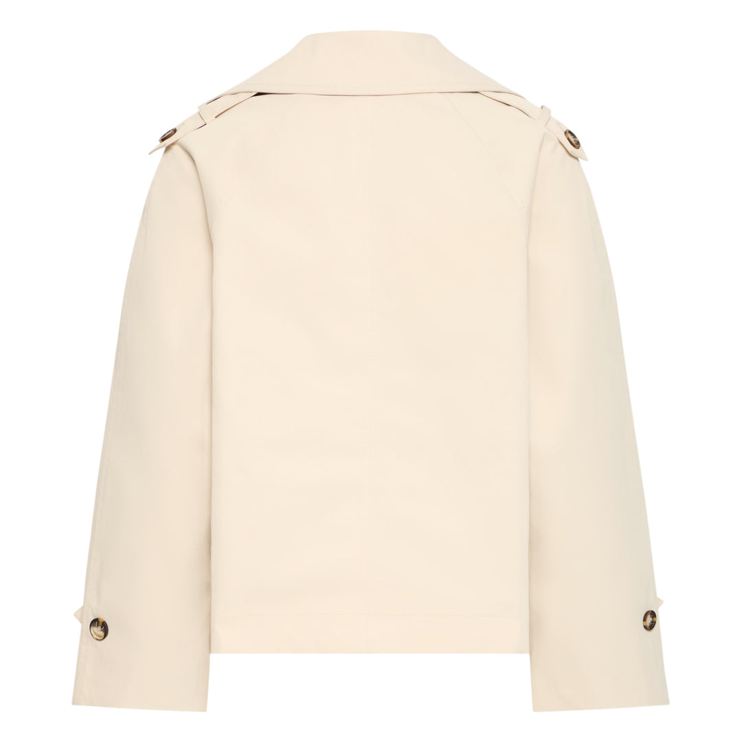 B.Young Amona Short Trench Coat Oyster