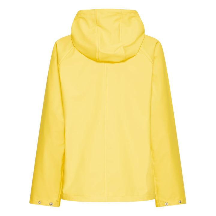 Yellow raincoat on a white background